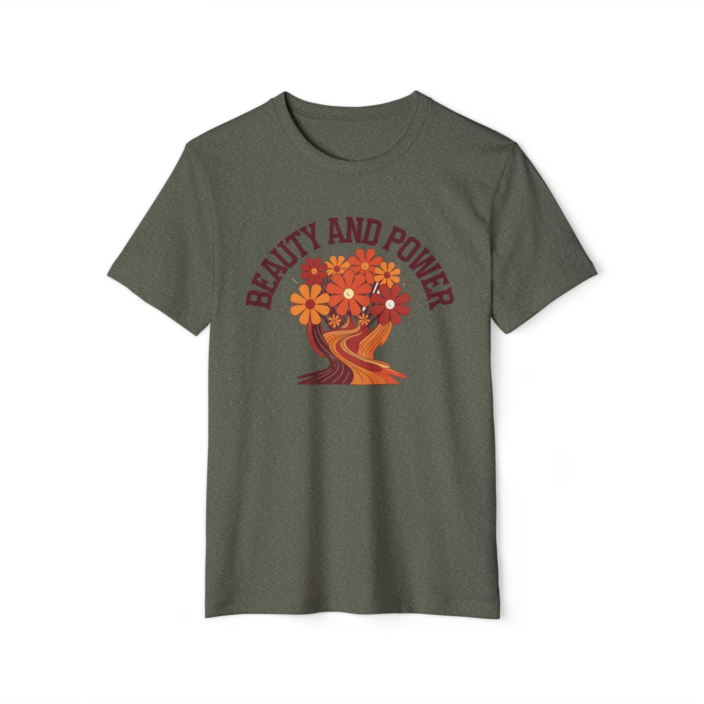 Beauty and Power - Recycled Organic Cotton T-Shirt