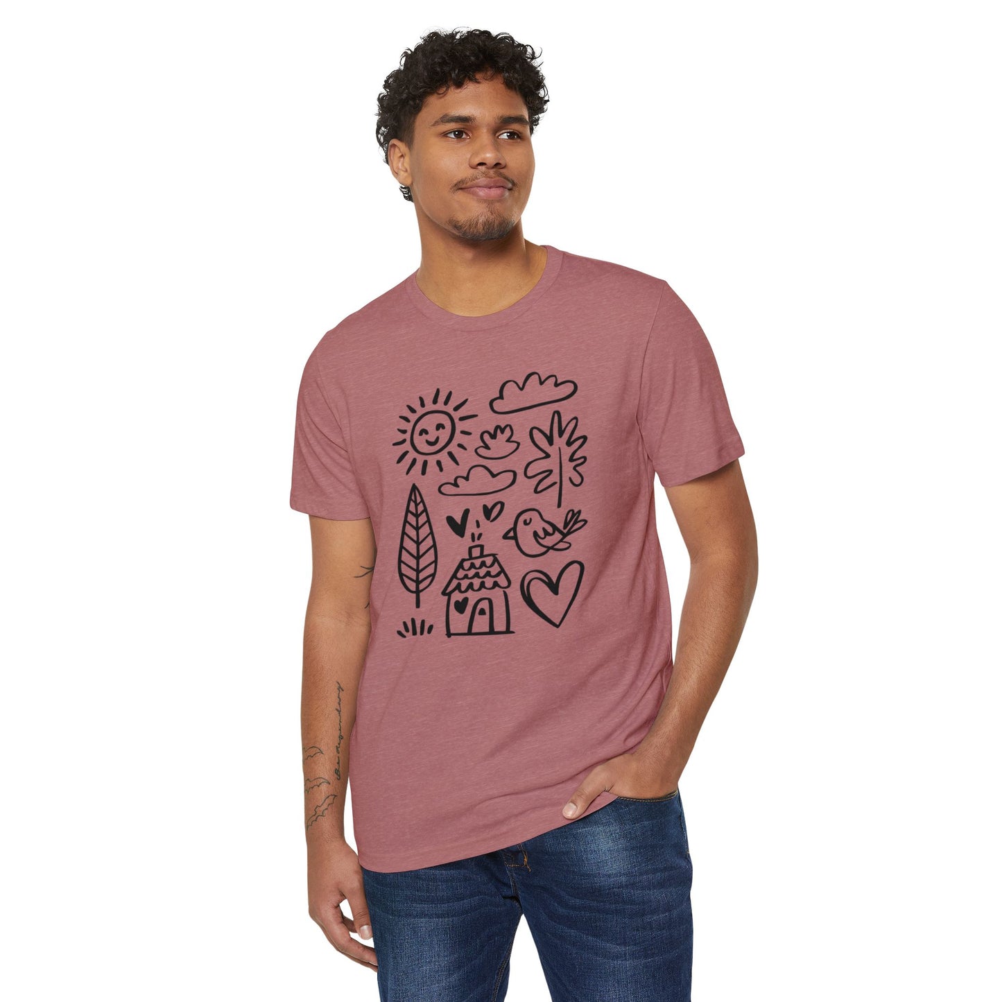 Playful Doodle - Recycled Organic Cotton T-Shirt