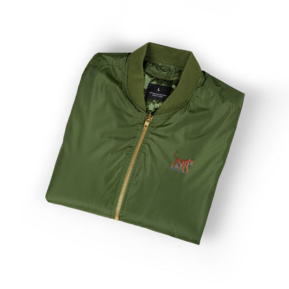 Embroidered Bomber Jacket - Epiphany Street Tiger Recycled