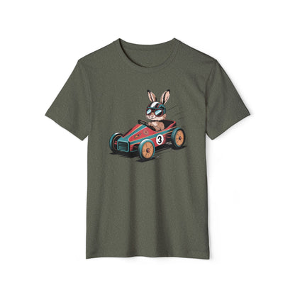 Vintage Soapbox Racer Hare - Recycled Organic Cotton T-Shirt