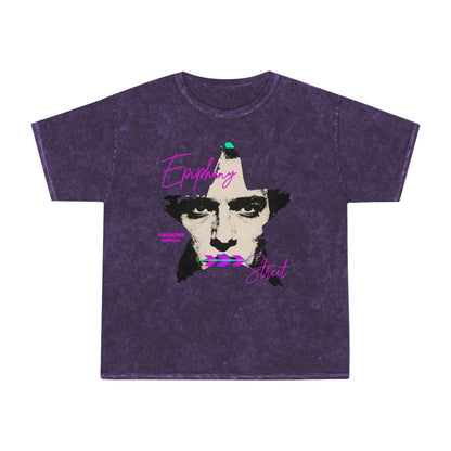 Epiphany Street Vintage Star Face — Unisex Mineral-Wash T-Shirt