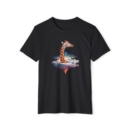 Giraffe Head in Clouds - Recycled Organic Cotton T-Shirt