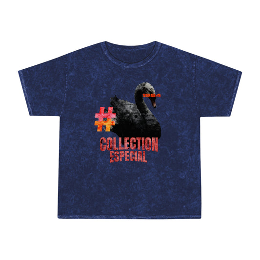 Epiphany Street Black Swan - Unisex Mineral Wash Tee Shirt