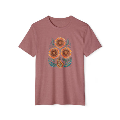Madhubani Sunflower - Recycled Organic Cotton T-Shirt