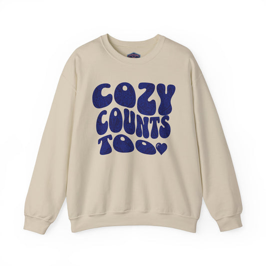 Epiphany Street Cozy Counts Too - Unisex Heavy Blend™ Crewneck  Sweatshirt