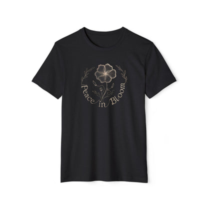 Peace in Bloom - Recycled Organic Cotton T-Shirt