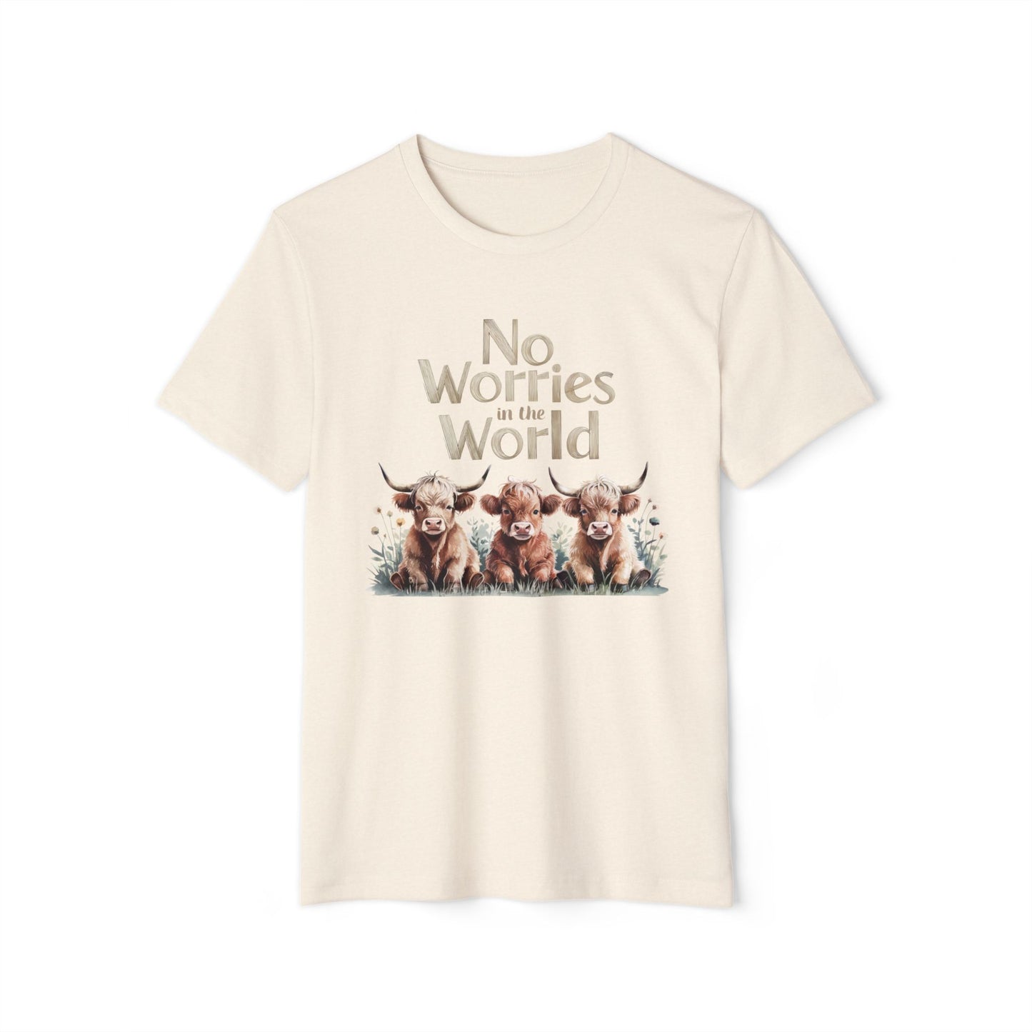 No Worries in the World - Recycled Organic Cotton T-Shirt