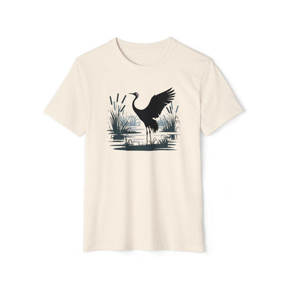 Majestic Crane - Recycled Organic Cotton T-Shirt