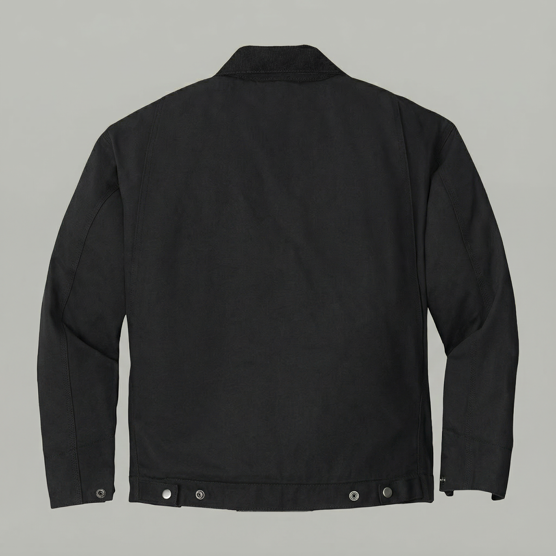 Black jacket on a gray background
