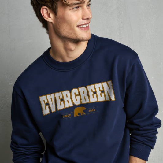Evergreen Bear Crewneck Sweatshirt - Epiphany Street Cozy Unisex Sweatshirt