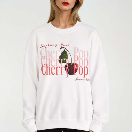 Cherry Pop Polka Dot - Epiphany Street Heavy Blend™ Crewneck Sweatshirt