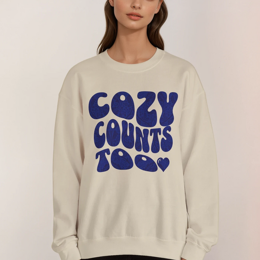 Cozy Counts Too - Epiphany Street Heavy Blend™ Crewneck Sweatshirt